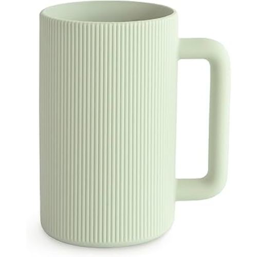 mushie Baby Bath Rinse Cup | 100% Food Grade Silicone | Shampoo & Body Washing Rinser Cup For Kids (Sage)