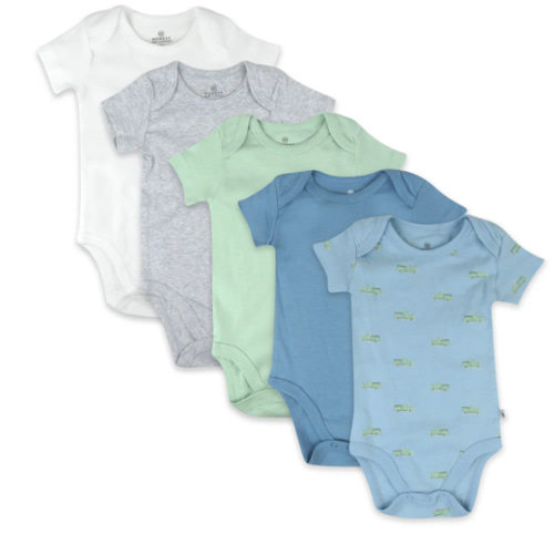 5-Pack Organic Cotton Short Sleeve Bodysuits | Honest Baby Clothing
