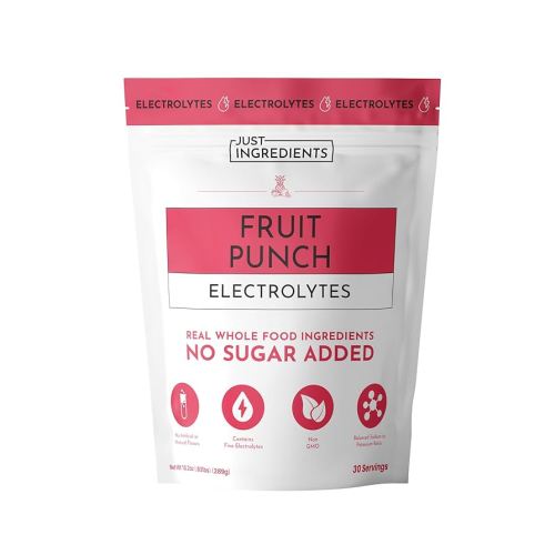 Fruit Punch Electrolytes – 30‑Serving Hydration Drink Mix with Coconut Water, Sea Salt, and Trace Minerals – Supports Hydration, Recovery, and Electrolyte Balance*