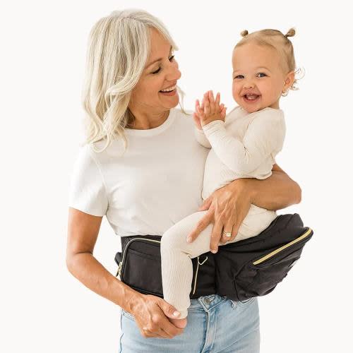 The Tushbaby Hip Carrier - Black and Gold