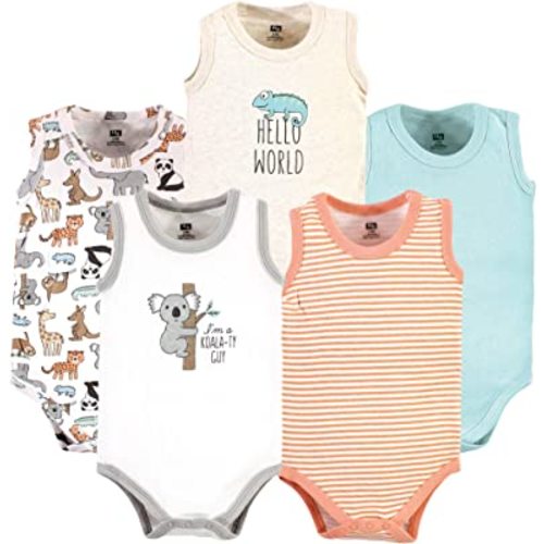 Hudson Baby Unisex Baby Cotton Sleeveless Bodysuits