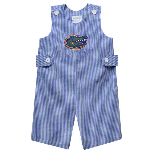 Florida Gators Embroidered Royal Gingham Boys Jon Jon