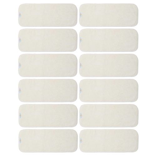 Babygoal Cloth Diaper Inserts 12pcs,4 Layers Rayon from Bamboo Inserts for Cloth Diapers and Cloth Diapers Covers,12MB