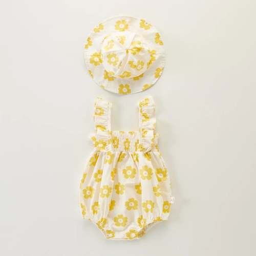 Beach Day Ruffle Romper – August + Willow