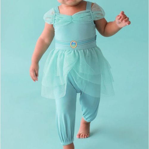 Disney Princess Blue Sleeveless Girl Tulle Jumpsuit | Jasmine