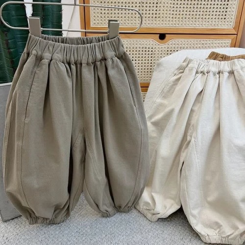 Toddler Boy Solid Color Lantern Pants