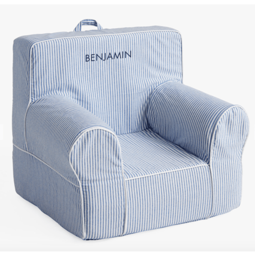 Anywhere Chair®, Chambray Blue Oxford Stripe