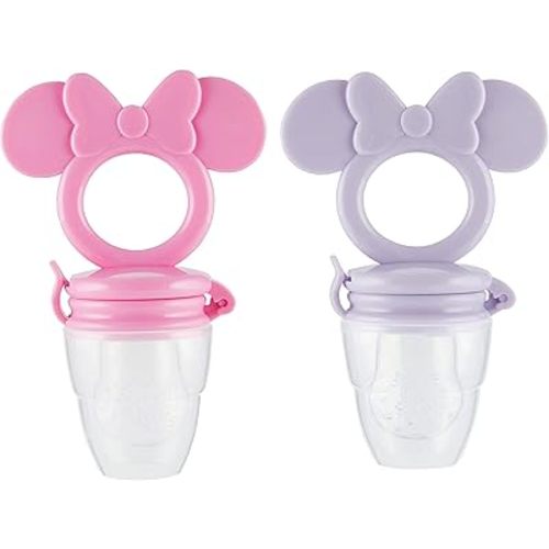 Disney Mickey and Minnie Teether with Fruit Feeder - Safe and Durable Design for Soothing Your Baby's Teething Pains