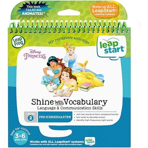 LeapFrog LeapStart 3D Disney Princess Shine with Vocabulary Book