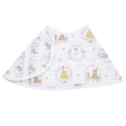 aden + anais Burpy Baby Bib, 100% Cotton Muslin, Soft Absorbent 4 Layers, Multi-Use Burp Cloth and Bib, 22.5” X 11”, Single