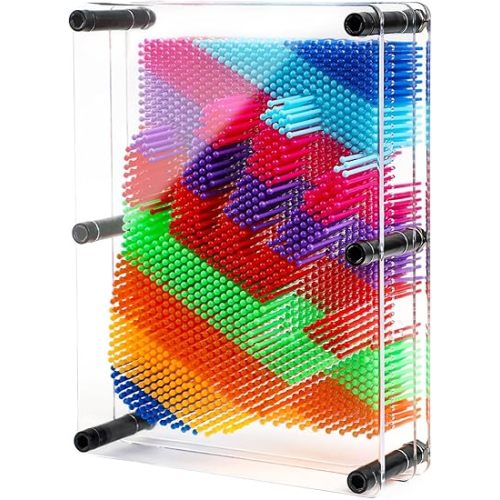3D Pin Art Sensory Toys for Kids 5-7, Pin Art Board Impression Sensory Toys for Kids with Autism, Autism Gifts for Autistic Children Age 3, 4, 5, 6, 7, 8, 9, 10+ Years Old Boys Girls