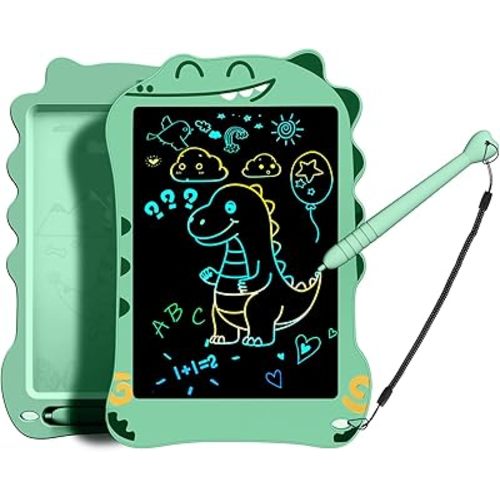 LCD Writing Tablet for Kids, Dinosaurs Drawing Pad Doodle Board for Kids, Colorful Toddlers Toys Drawing Board, Educational Toys for Boys Girls 3 4 5 6 7 8 Year Old Christmas and Birthday Gifts
