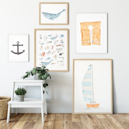 Under the Sea Alphabet Poster, Gender Neutral Wall Art, Kids Room ABC Decor, Ocean Inspired Baby Shower Gift, Toddler Gift Under 50 Dollars - Etsy