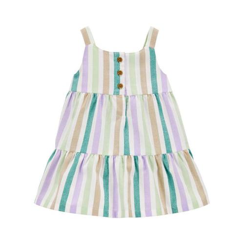 Baby Girl Carter's Tiered Striped Dress