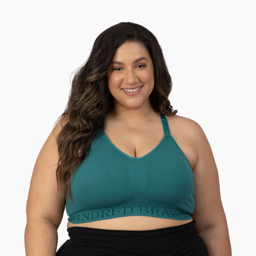 Kindred Bravely Sublime Hands-Free Pumping & Nursing Sports Bra - Teal, 2 X Busty