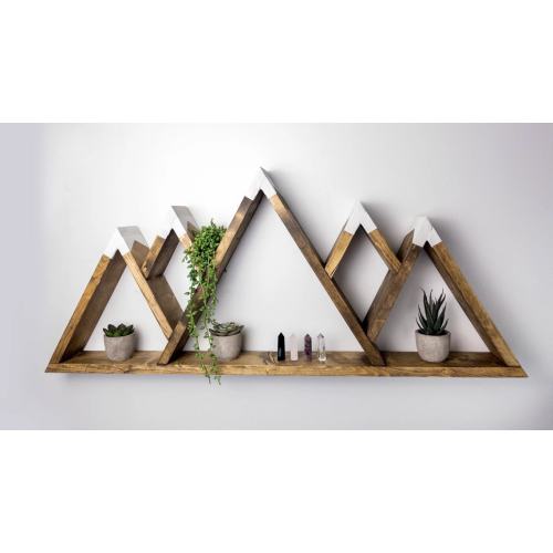 Wood Mountain Shelf - 5 Peak - Rustic Decor - Nursery Room Decor - Adventure Decor