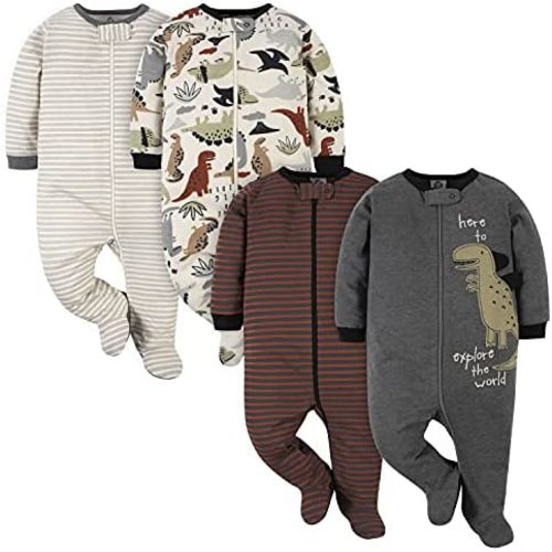 Gerber Baby Boys 4 Pack Sleep 'N Play Footie