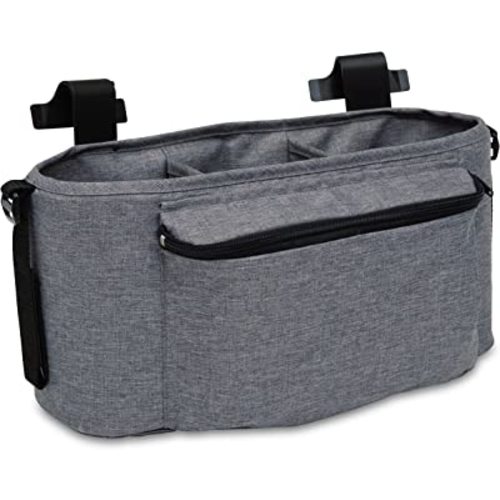 Jeep Parent Organizer for Wrangler Stroller Wagon by Delta Children (Works with Jeep Wrangler Stroller Wagon #60001), Grey