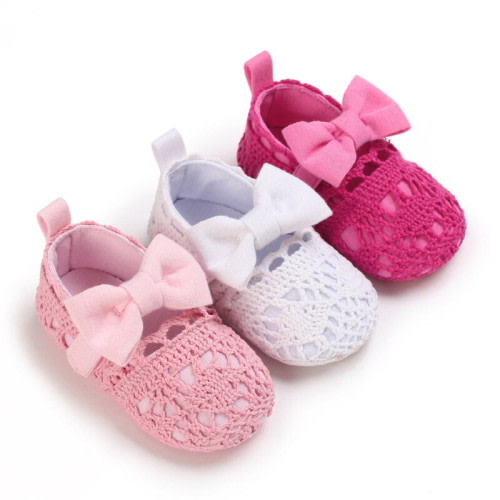 Newborn Baby Girl Pram Shoes Infant Princess Party Dress Shoes Size 0-18 Months