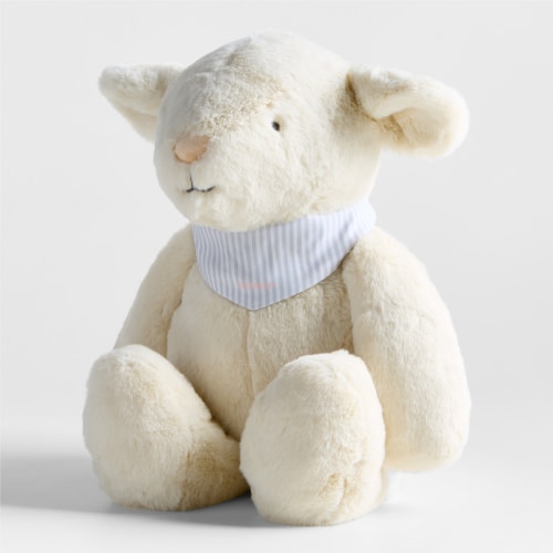 Personalized Crate Cuddlies Large Lamb Kids Stuffed Animal