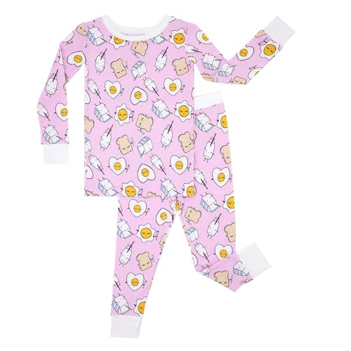 Little Sleepies Two-Piece Pajama Set for Boys & Girls, Soft Viscose from Bamboo Toddler Pajamas for Kids, Family Matching PJs