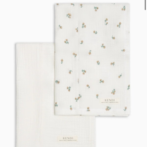 2-Pack Muslin Burp Cloths