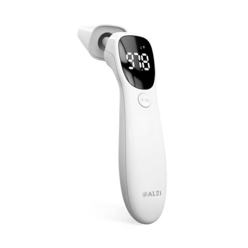 Dual Mode Thermometer, Infrared Digital Thermometer for Forehead & Ear, Infants, FSA/HSA Eligible, No Touch with Fever Alarm and Fast Results