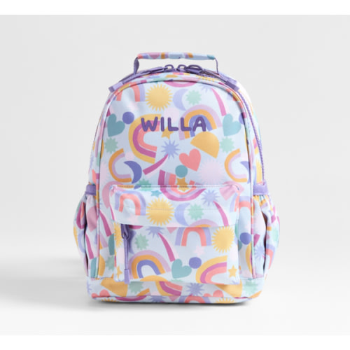 Dreamer Rainbow Dreams Small Kids Backpack with Side Pockets