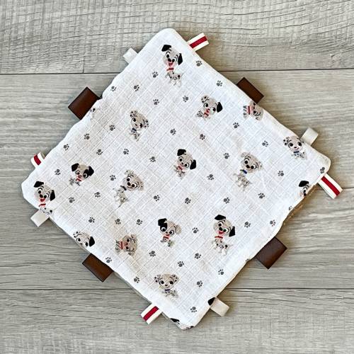 101 Dalmatians Muslin Baby Tag Toy