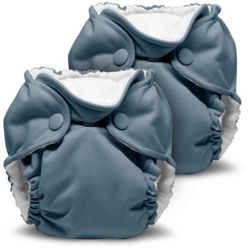 Kanga Care Lil Joey Newborn All In One Aio Cloth Diaper (2pk) Pine Green 4-12lbs