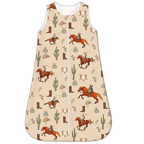 Baby Wearable Blanket Sleeping Bag, Sack, Unisex Baby Stuff, Western, 6-12M