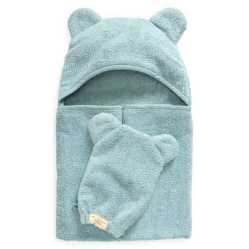 Hooded Towel & Washing Mitt Set