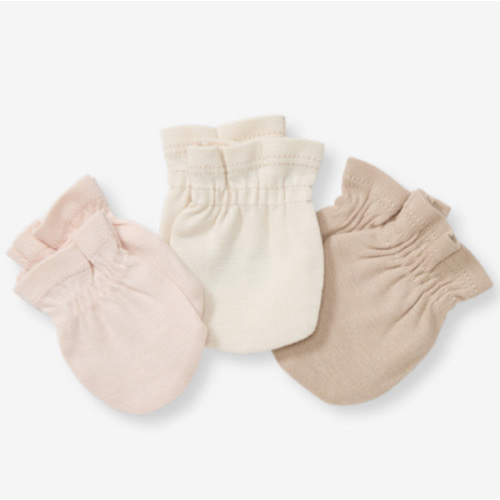 Organic Cotton Baby Mittens 3 Pack - Ranunculus