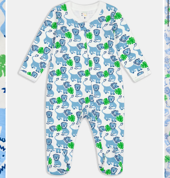 Roller Rabbit: Infant Leo The Lion Zipper Footie