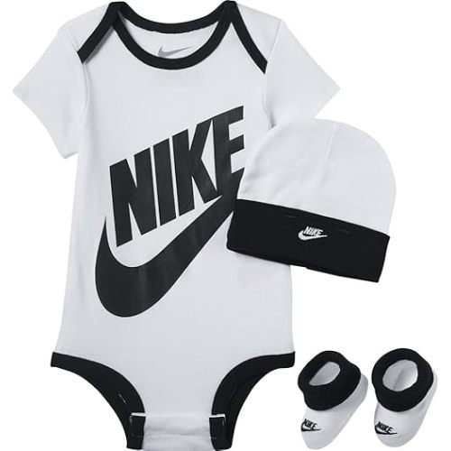 Nike Baby's Bodysuit, Hat and Booties 3 Piece Set