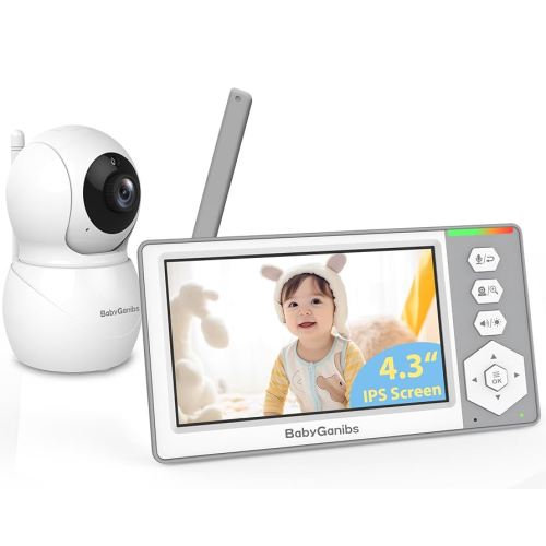 Baby Monitor with Camera and Audio, 4.3'' Video Baby Monitor with 1000ft Long Range and 30-Hour Battery, No WiFi,Night Vision, ECO Mode, 2-Way Talk