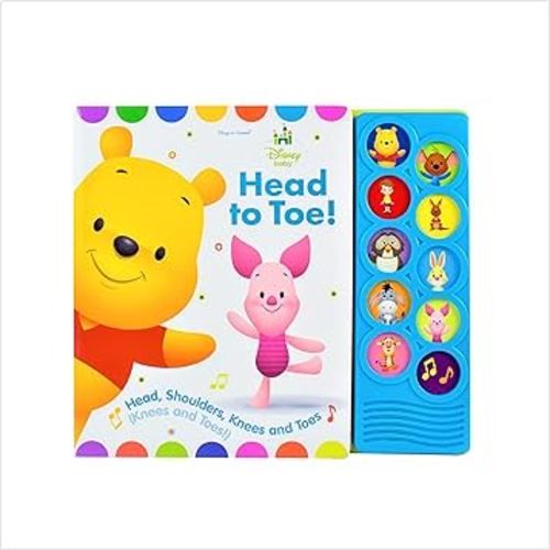 Disney Baby Winnie the Pooh - Head to Toe! 10-Button Sound Book - PI Kids (Play-A-Song)