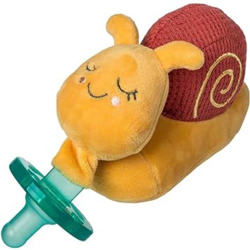 Mary Meyer WubbaNub Infant Pacifier, 6-Inches, Skippy Snail