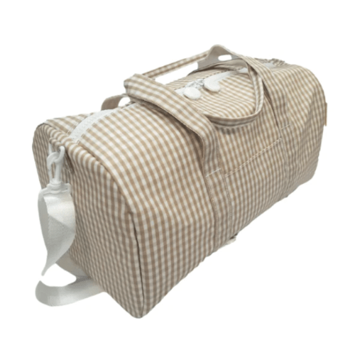 TRVL Weekender - Khaki Gingham (Feeney's Gulfport)