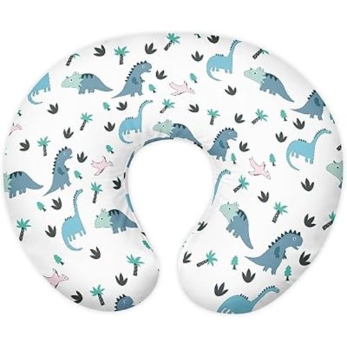 Dinosaur Nursing Pillow Cover with Hidden Zipper Dinosaur Soft & Breathable & Skin Friendly for Moms/Baby Stretchy Nursing Pillow Cover Quick-Dry Fabric