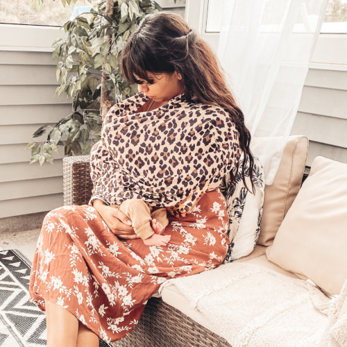 Leopard Mom Boss Multi Use Cover by Itzy Ritzy | Shop Trendy Nursing & Car Seat Covers at SugarBabies!