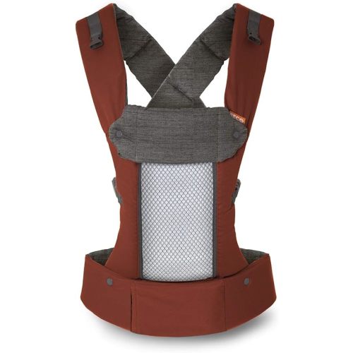 Beco 8 Baby Carrier from Newborn to Toddler (7-45lbs) - All in 1 Hybrid Front, Hip and Backpack Style Carrier with Breathable, Cooling Mesh - Rust