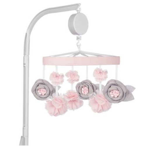Sammy & Lou Musical Nursery Crib Mobile - Pink Floral