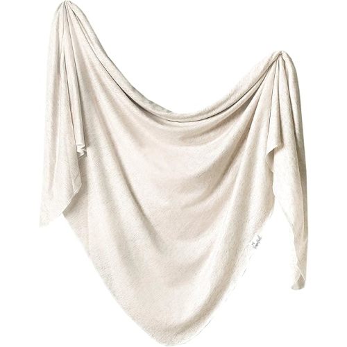 Copper Pearl Baby Swaddle Blanket - Premium Knit Baby Blanket, Large Soft Stretchy Receiving Blankets for Baby Boy and Girl, Swaddles for Newborn, Infant, and Toddler (Oat)