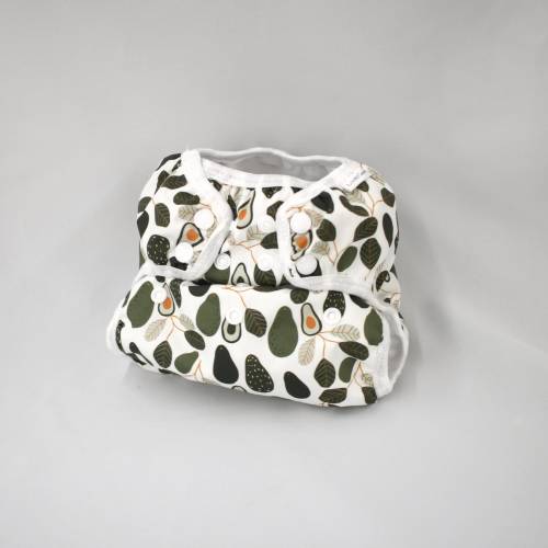 One Size Avocado cloth diaper for prefolds or inserts, OS Diaper cover, AI2 Diaper,