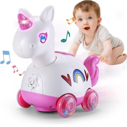 Baby Toys 6 to 12 Months, Crawling Walking Toys for 12 to 24 Months Baby Girls, Learning Educational Toys 1 2 3 Year Old Boys Girls Gifts