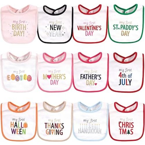 Hudson Baby Unisex BabyCotton Bibs