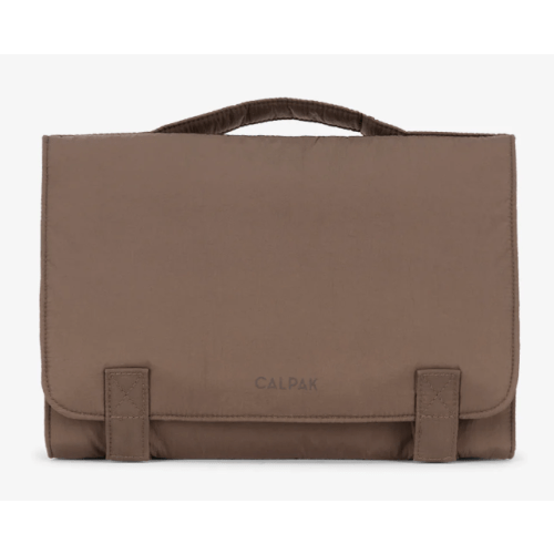 CALPAK Diaper Changing Pad Organizer in Hazelnut