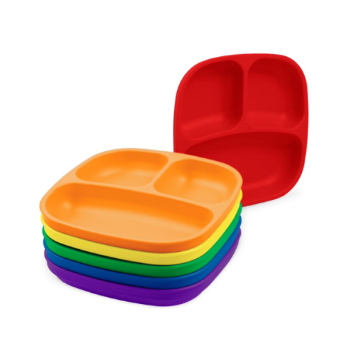 Re-Play 7" Divided Plate Set – Crayon Box