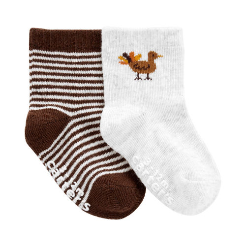 2-Piece Thanksgiving Socks - Multi